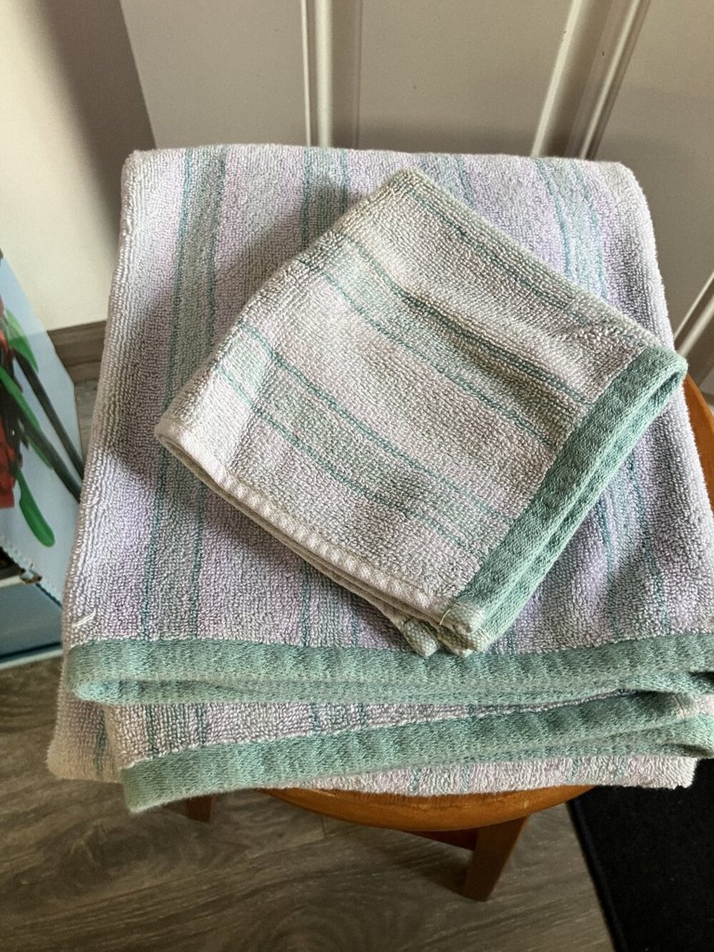 1 Bath Towel and 1 Wash Cloth by Sonoma